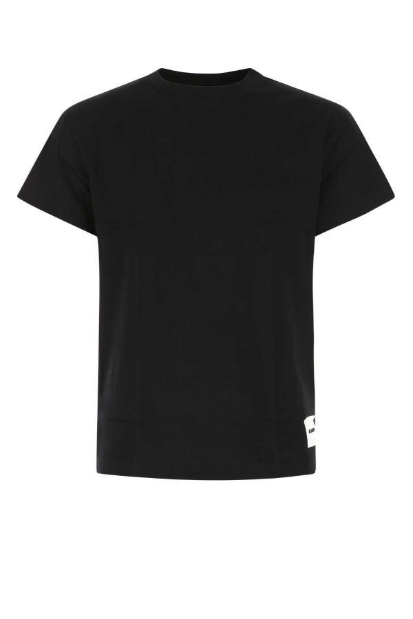 Jil Sander Black Cotton T-Shirt Set