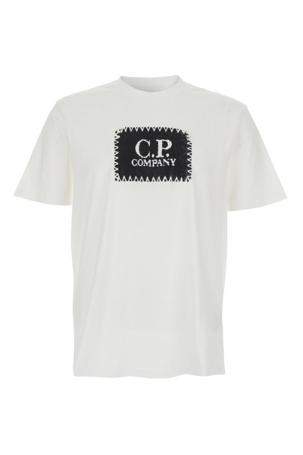 C.P. Company Crewneck Cotton Logo T-Shirt - White