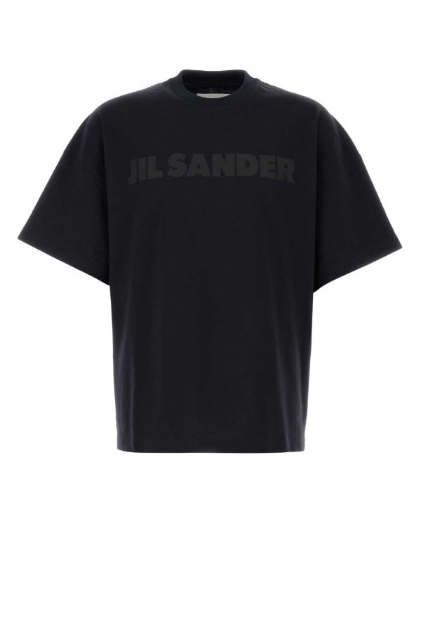 Jil Sander Midnight Blue Cotton Oversize Tee - MIDNIGHT