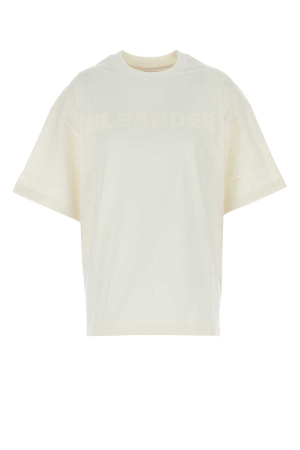 Jil Sander White Cotton T-Shirt - Porcelain