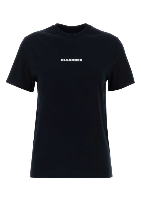 Jil Sander Black Cotton T-Shirt - Black