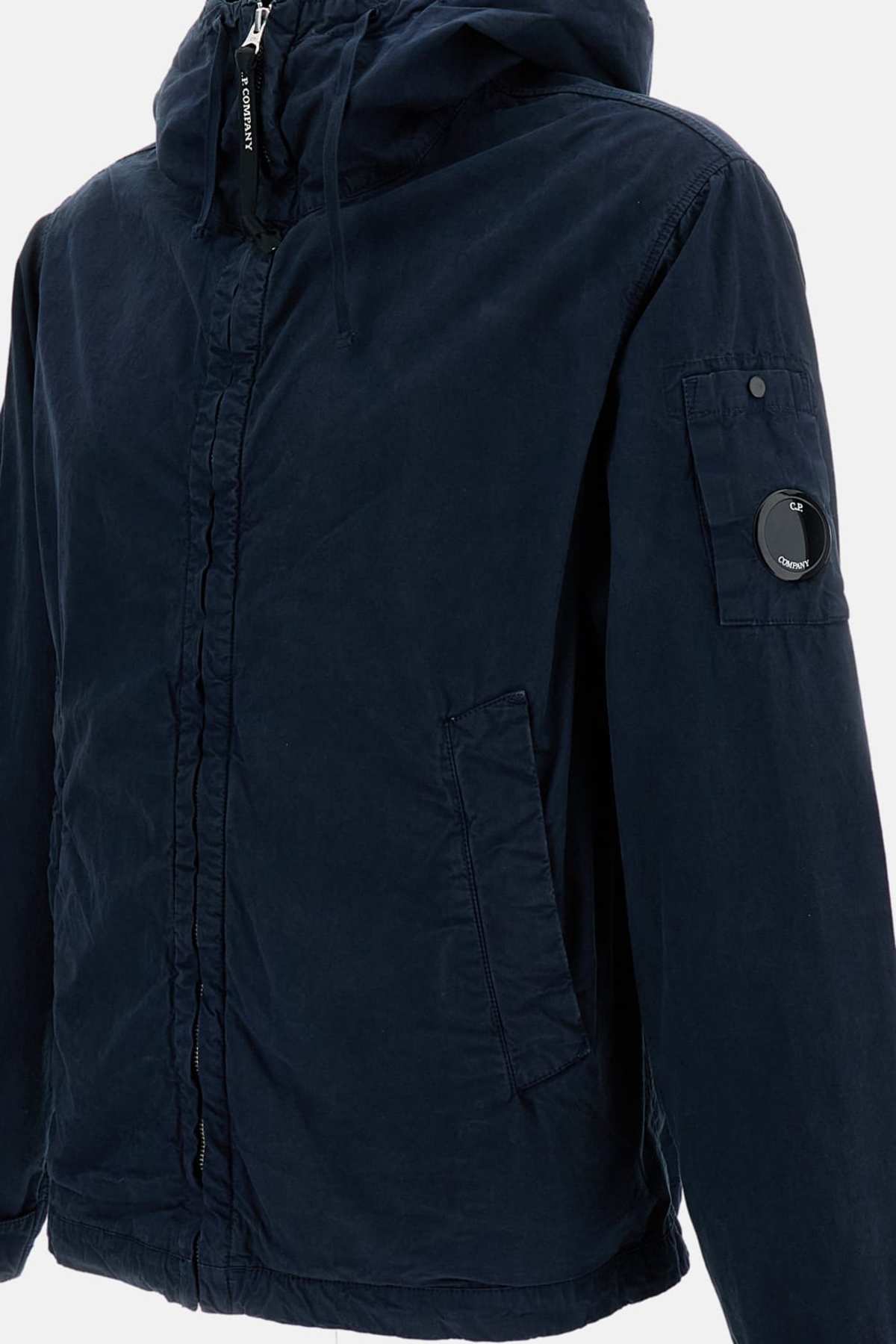 C.P. Company Micro-Reps Hooded Lens Jacket - Blue - Image 3 of 4