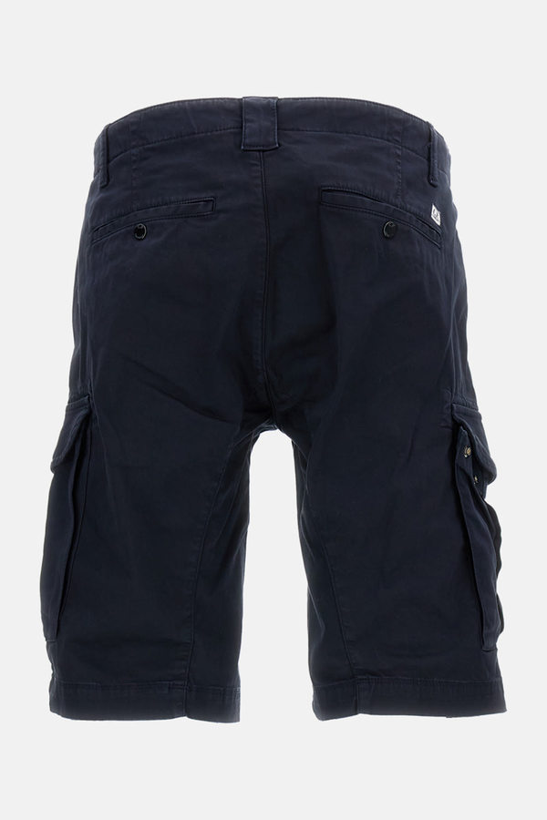 C.P. Company Stretch Sateen Cargo Lens Shorts - Blue