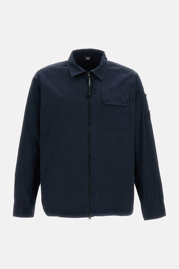 C.P. Company Organic Gabardine Overshirt - Blue