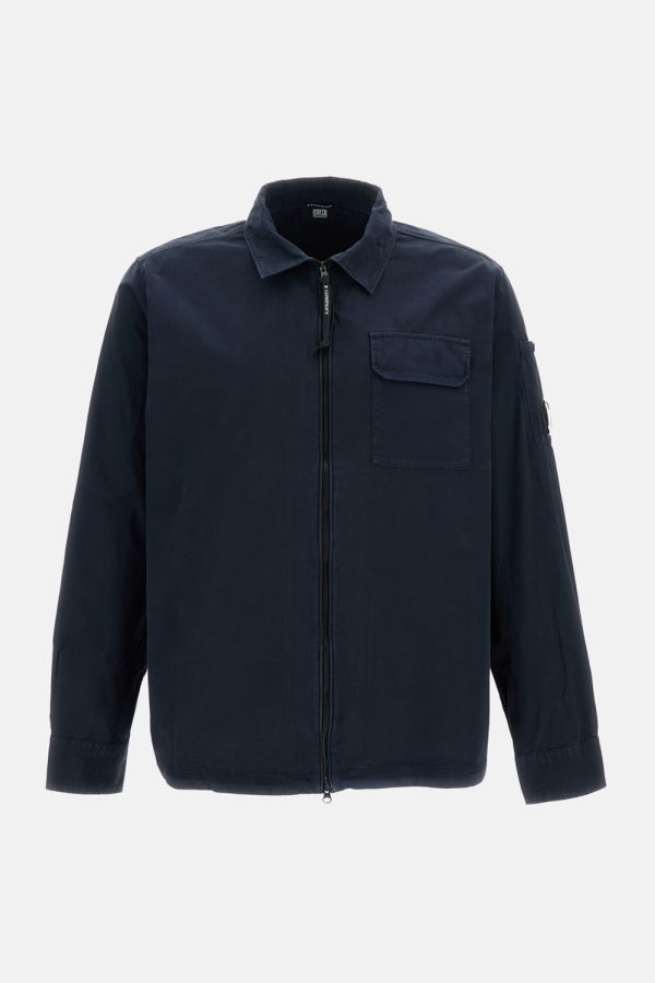 C.P. Company Organic Gabardine Overshirt - Blue