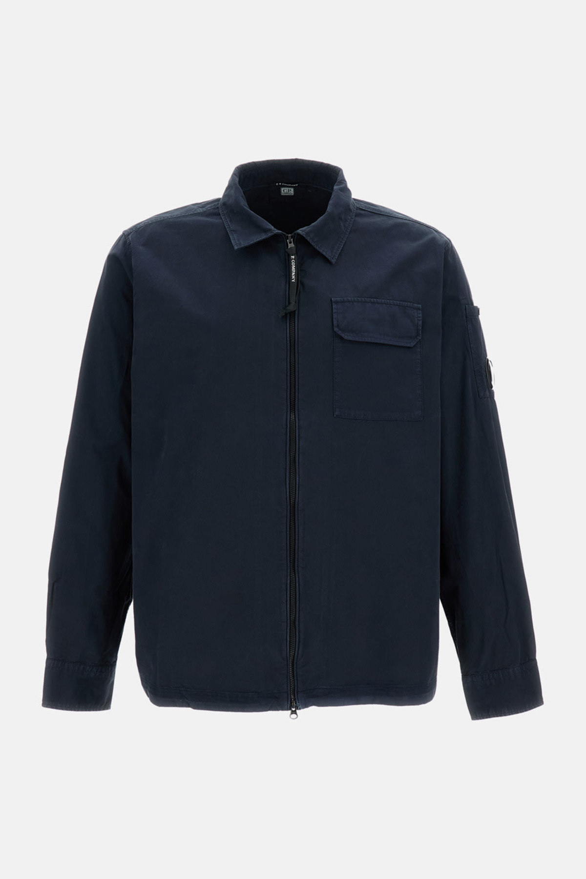 C.P. Company Organic Gabardine Overshirt - Blue - Image 1 of 3