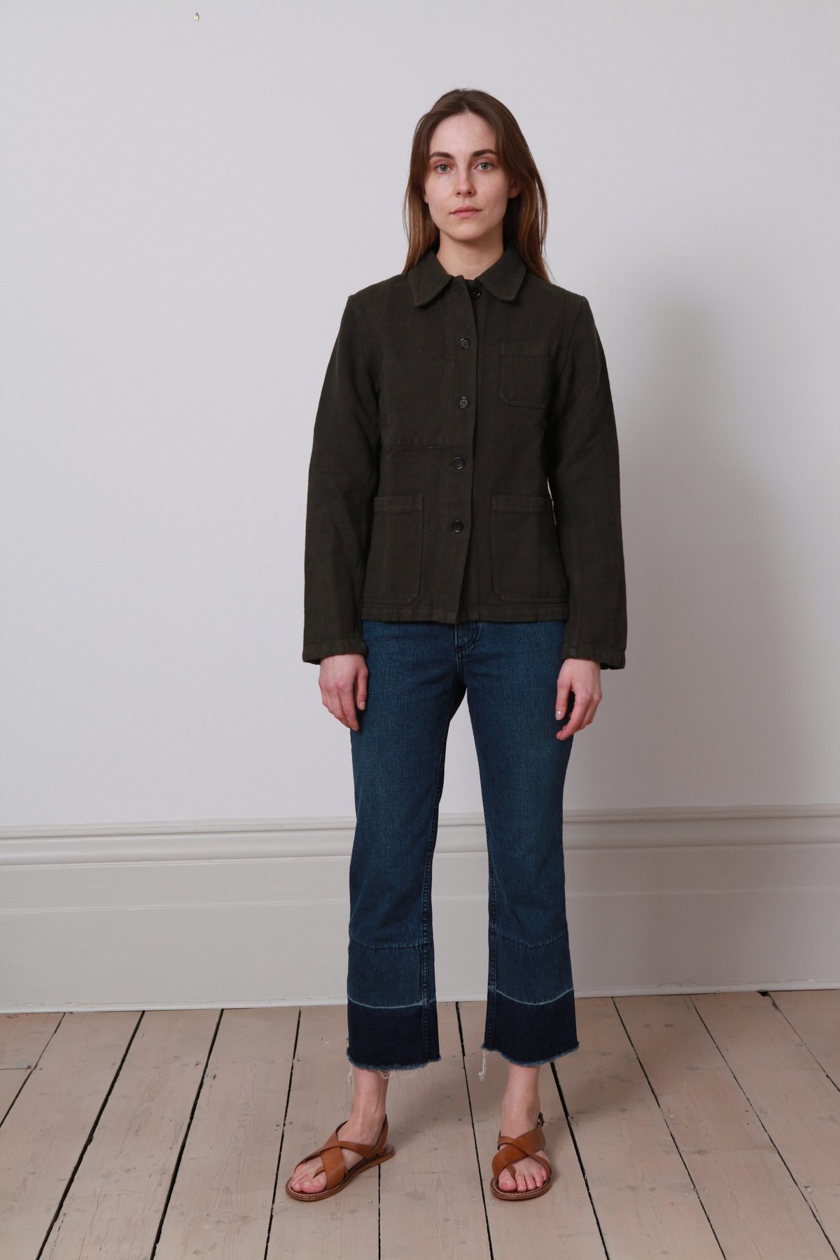 Vetra KHAKI WOMEN’S JACKET 34 Vetra Workwear Linen Jacket - Khaki | Garmentory