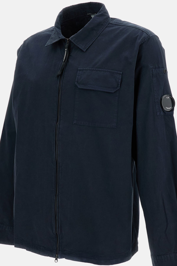 C.P. Company Organic Gabardine Overshirt - Blue