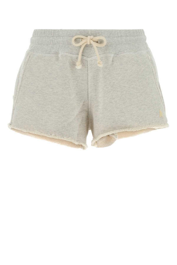 Golden Goose Light Grey Cotton Shorts - Vintage Gray Melange