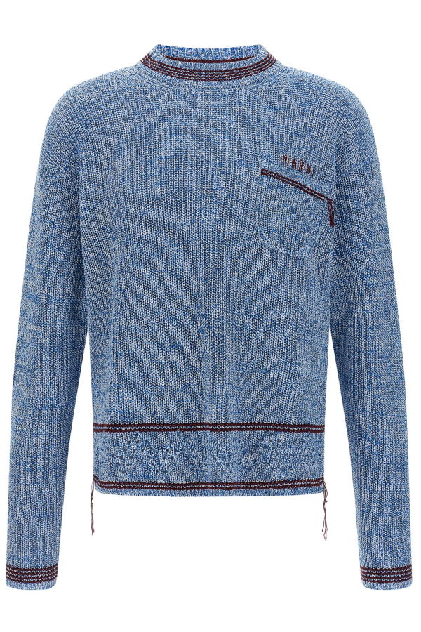 Marni Mending Sweater - Light Blue