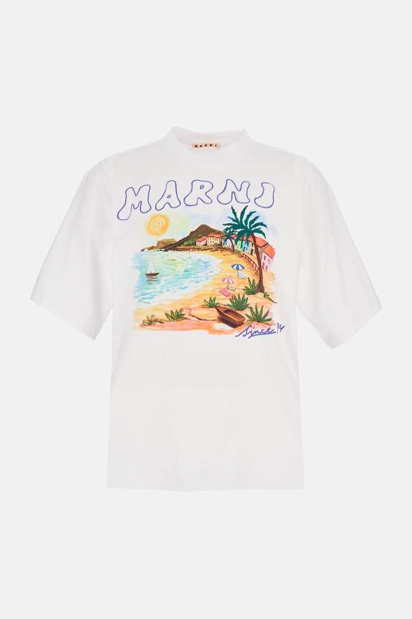 Marni Printed T-Shirt - White