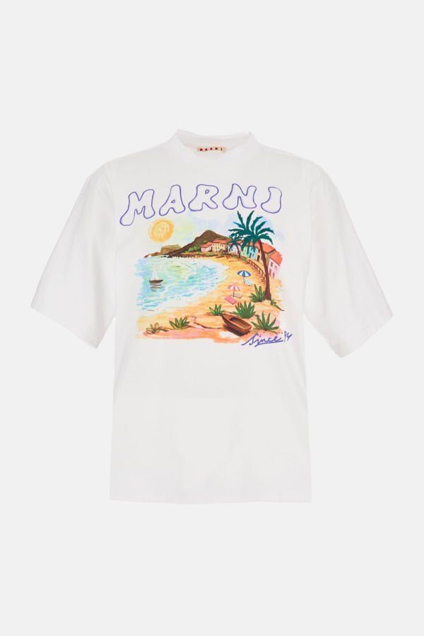 Marni Printed T-Shirt - White