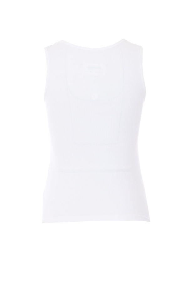 MM6 Maison Margiela Logo Tank Top - White