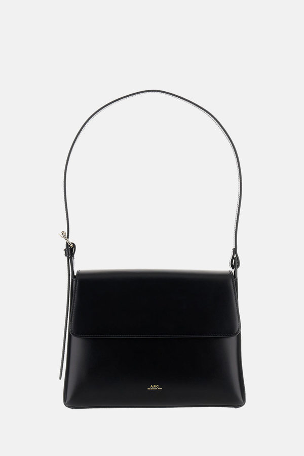 A.P.C. Virginie Flap Bag Shoulder Bag - Black