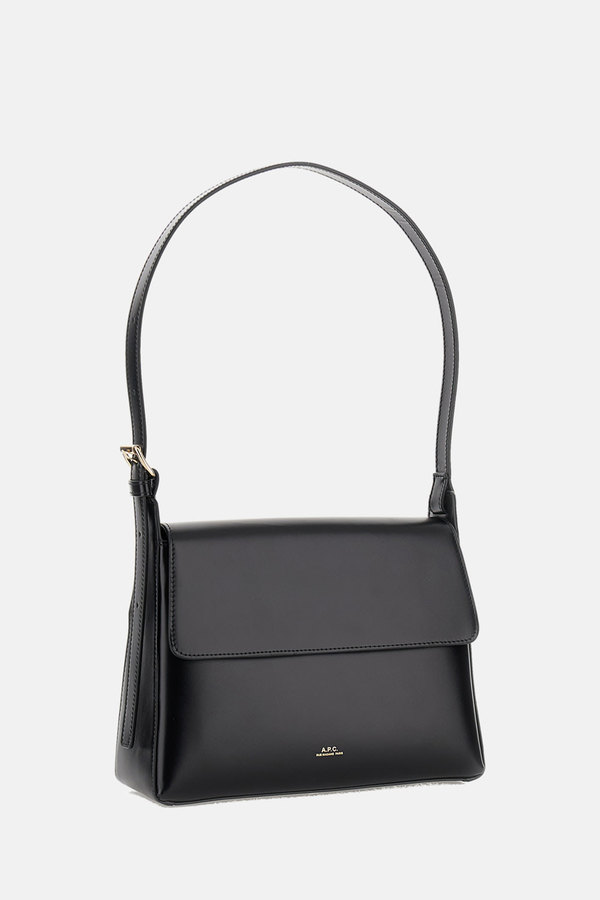 A.P.C. Virginie Flap Bag Shoulder Bag - Black