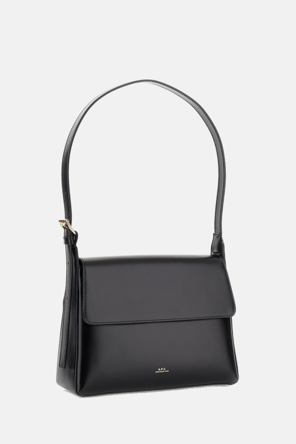 A.P.C. Virginie Flap Bag Shoulder Bag - Black