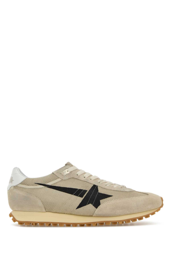 Golden Goose Beige Mesh And Suede Running Marathon Sneakers - Beige/Black