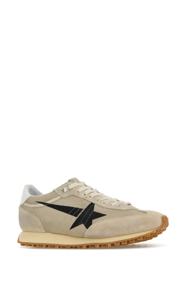 Golden Goose Beige Mesh And Suede Running Marathon Sneakers - Beige/Black