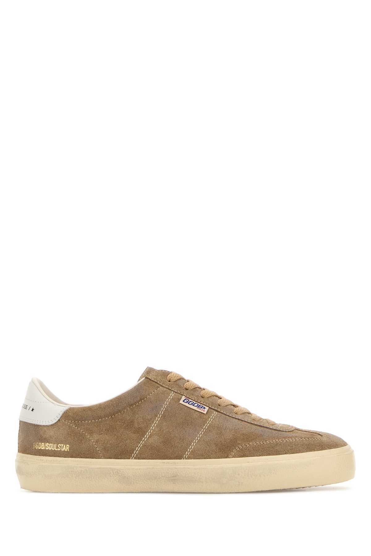 Golden Goose Biscuit Suede Soul Star Sneakers - TOBACCOWHITEMILK - Image 1 of 2