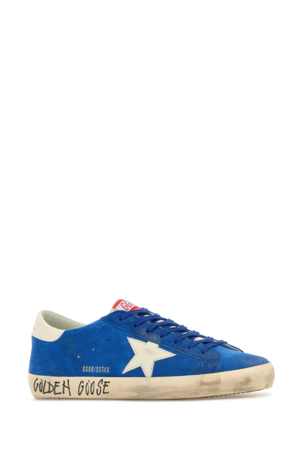 Golden Goose Super Star Sneakers - Dark Blue/Beige/White