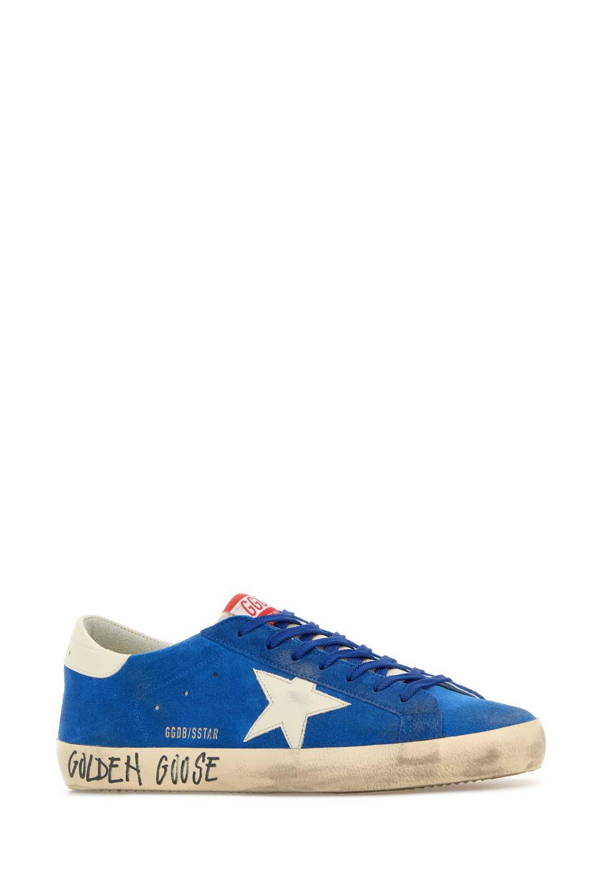 Golden Goose Super Star Sneakers - Dark Blue/Beige/White - Image 2 of 2