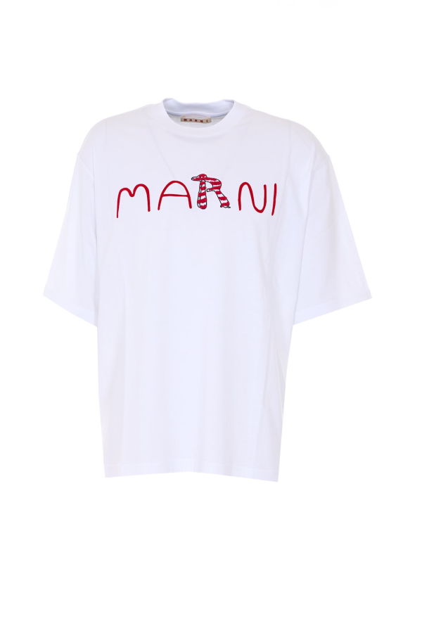 Marni Animal Alphabet Tee - White