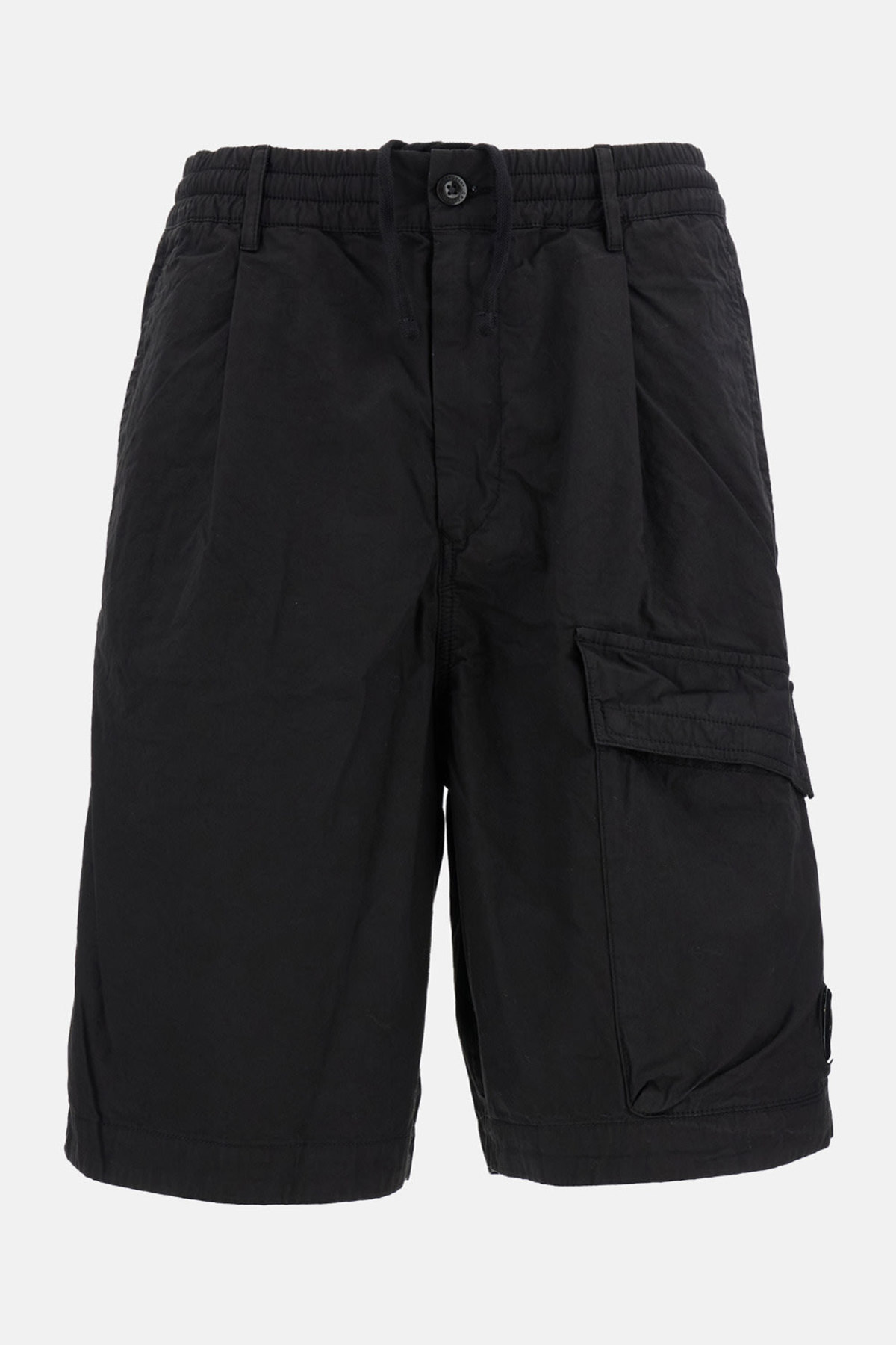 C.P. Company Boxy Lens Shorts - Black - Image 1 of 3