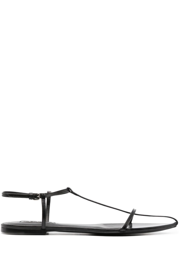 Jil Sander Leather Sandals - Black