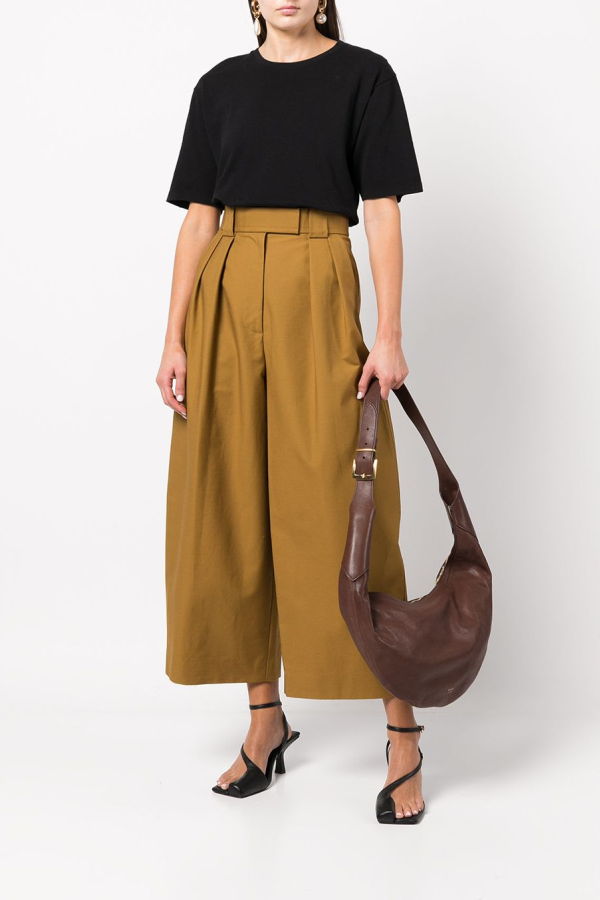 khaite Cotton T-Shirt Top - Black