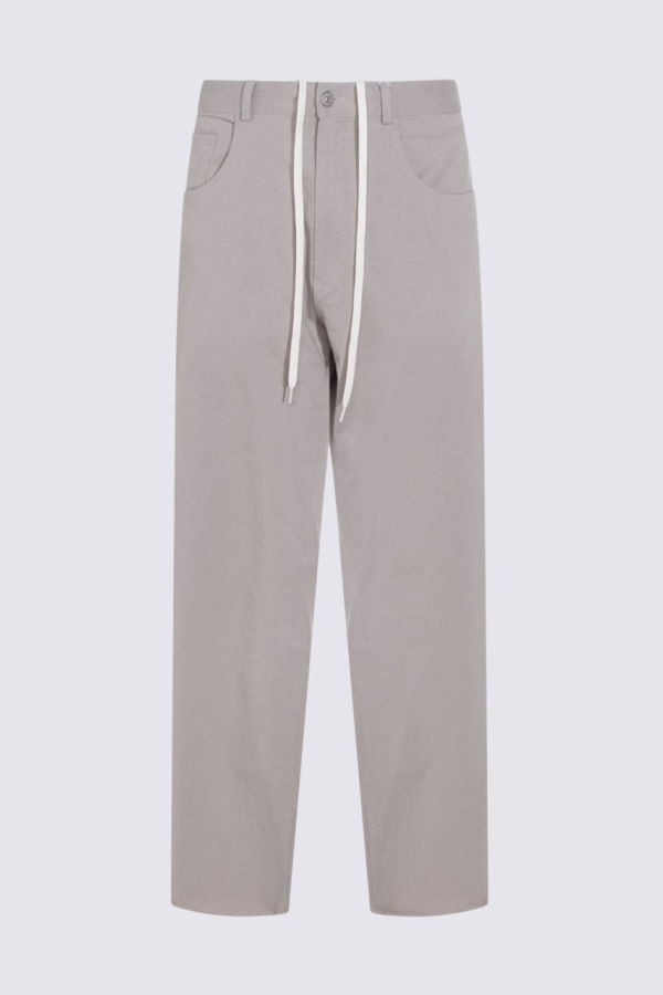 MM6 Maison Margiela Light Grey Cotton Pants - Gray