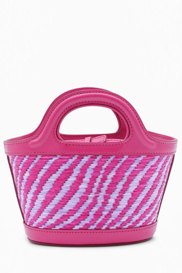 Marni Micro Tropicalia Satchel - Dark Pink