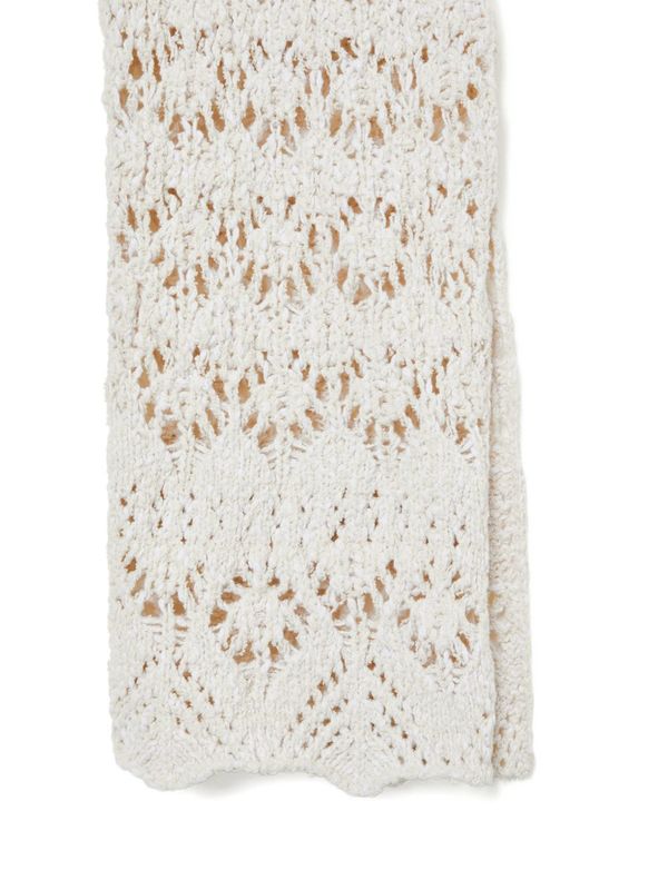 Alanui Lagoon Romance Cotton Trousers - Cream