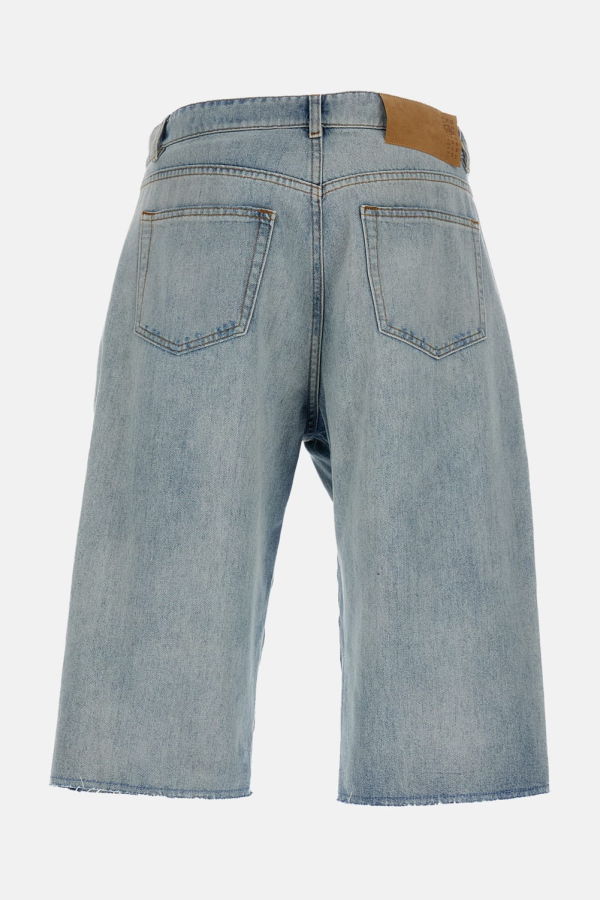 MM6 Maison Margiela Denim Cut-off Trousers Shorts - Clear Blue