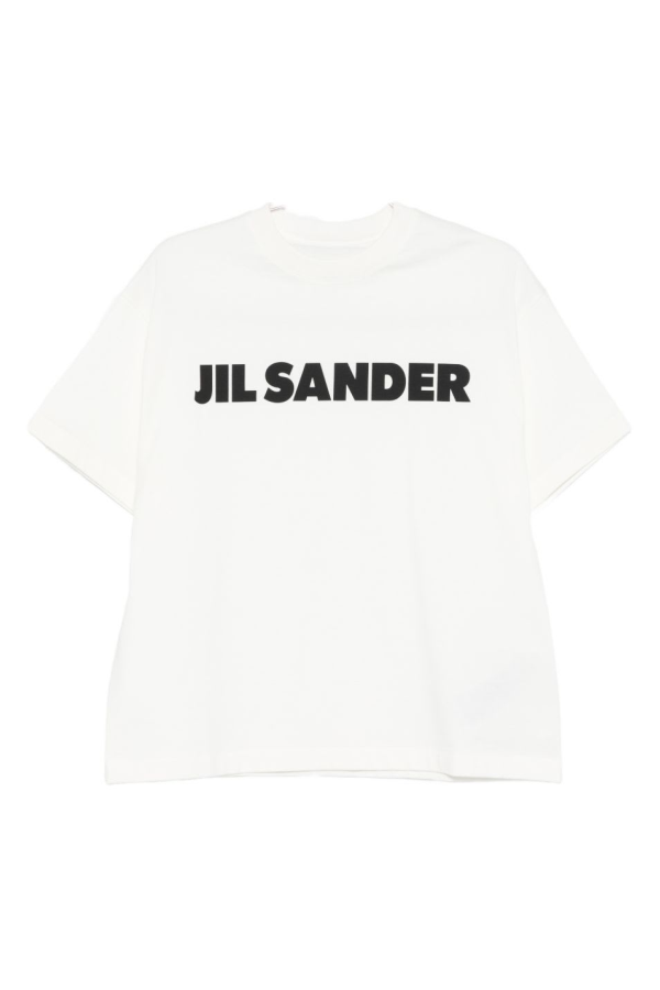 Jil Sander Logo Cotton T-Shirt - White