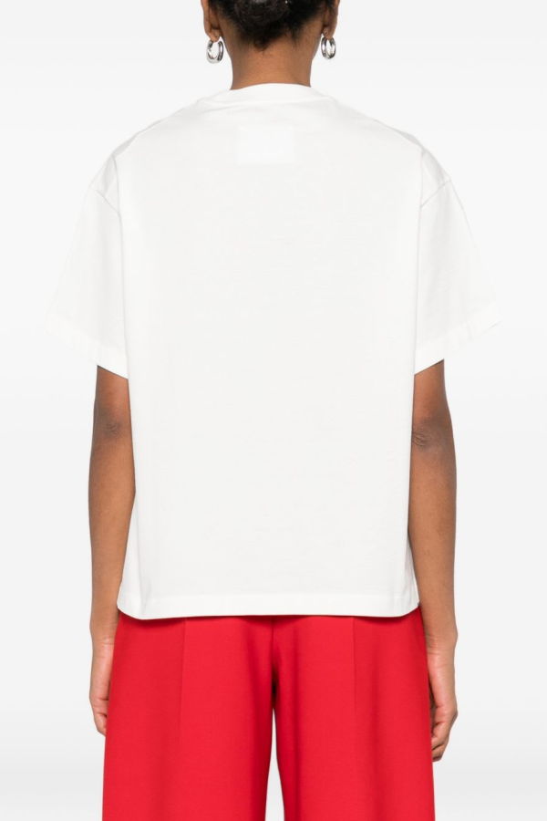 Jil Sander Logo Cotton T-Shirt - White