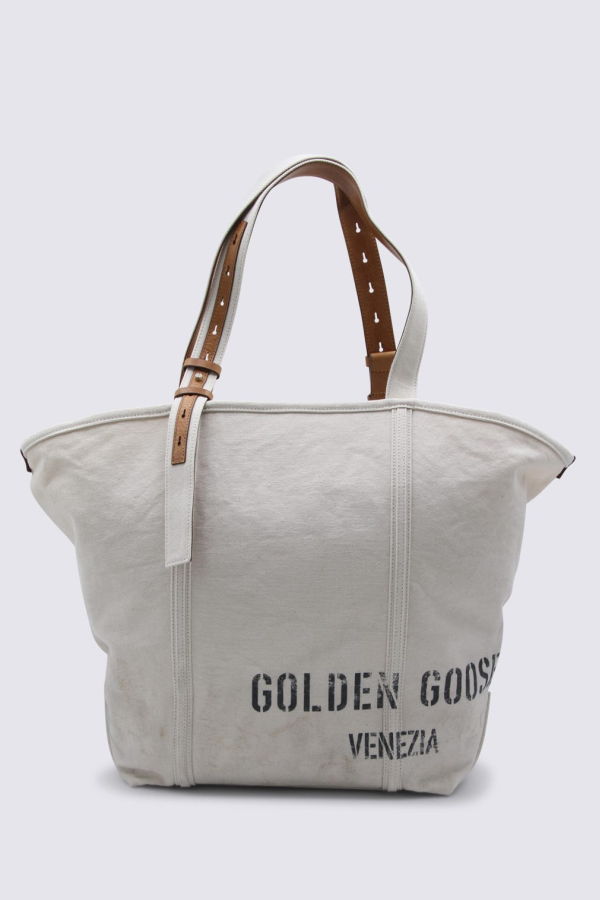 Golden Goose Cotton Tote - Beige