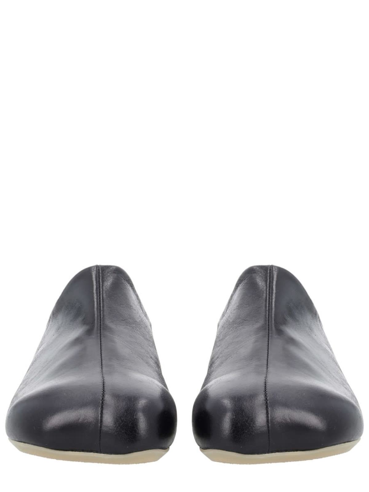 MM6 Maison Margiela Anatomical Leather Sabot Shoes - Black - Image 4 of 5