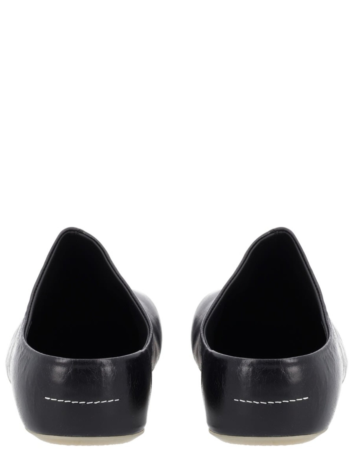 MM6 Maison Margiela Anatomical Leather Sabot Shoes - Black - Image 5 of 5