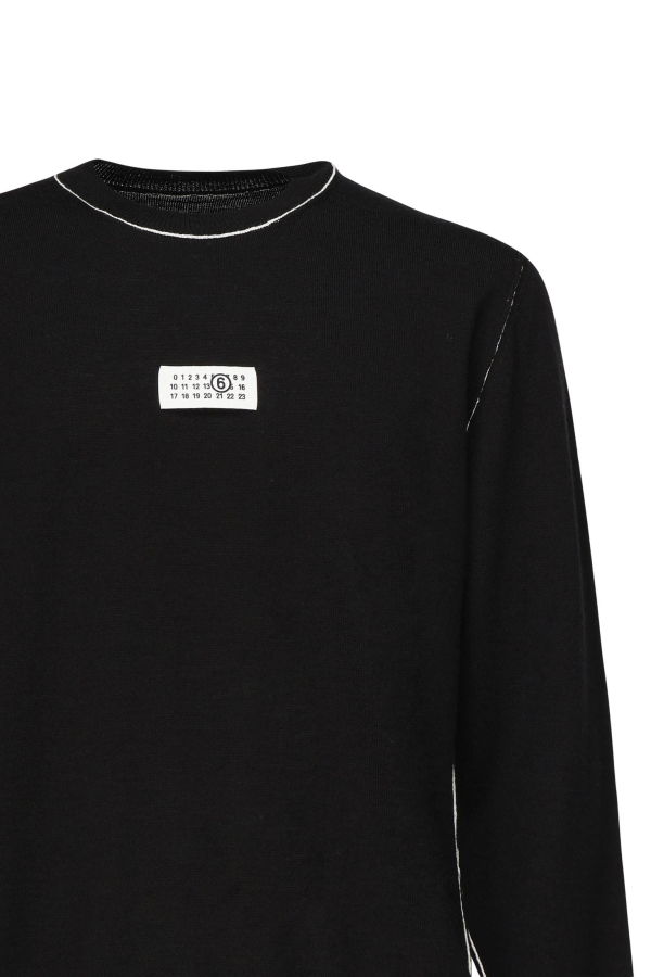 MM6 Maison Margiela Wool Sweater - Black