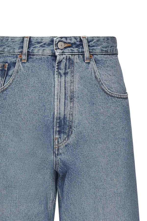 MM6 Maison Margiela Wide-Leg Jeans - Blue