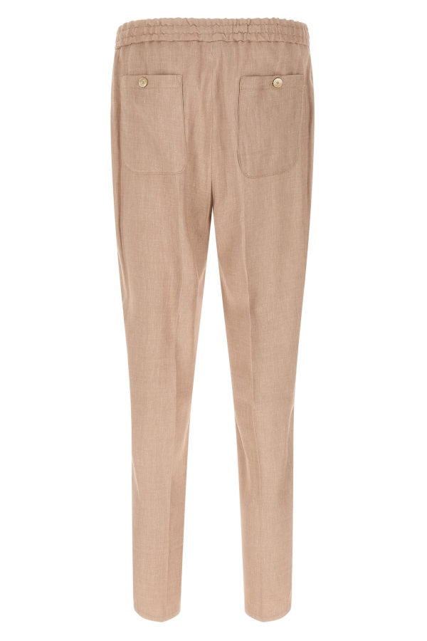 Etro Flamed Linen Joggers - Beige