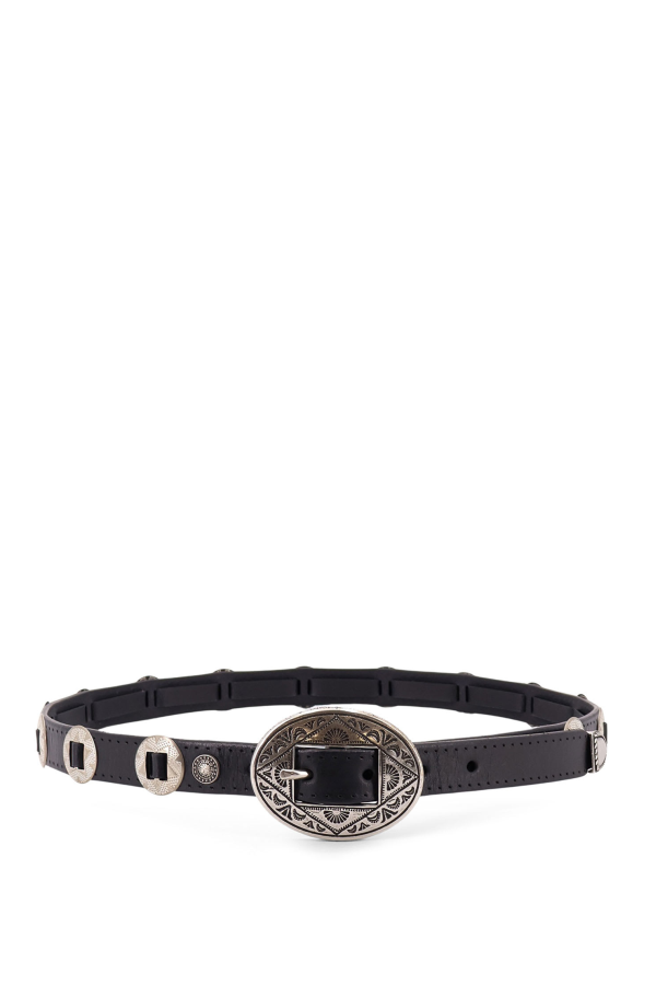 Golden Goose Leather Belt - Black