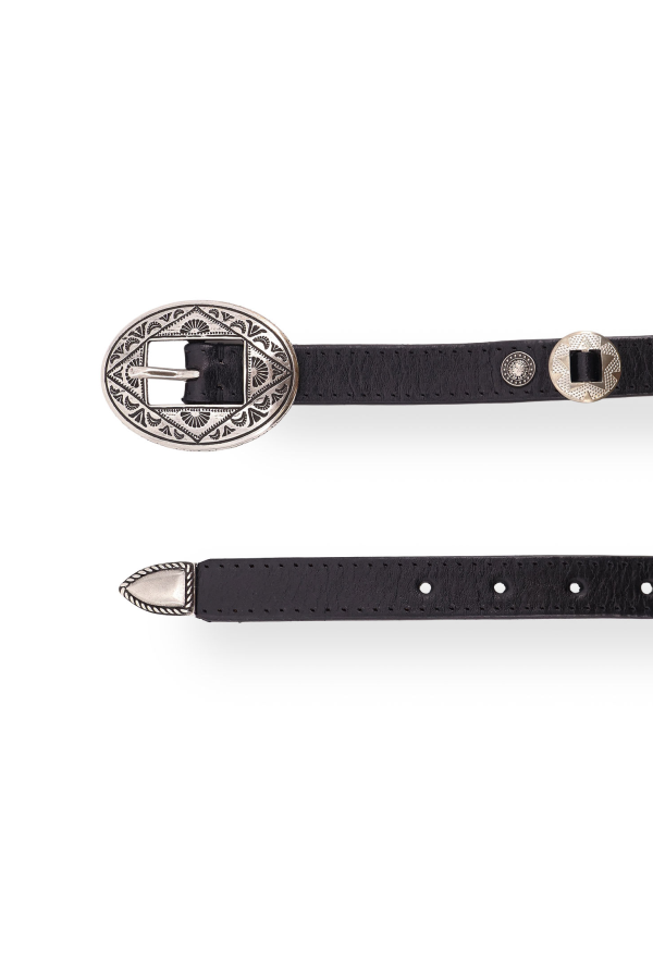 Golden Goose Leather Belt - Black