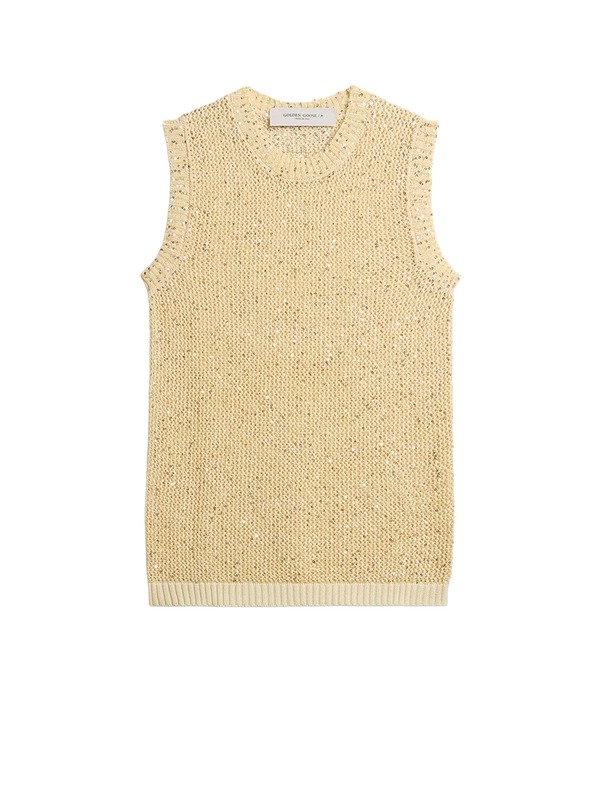 Golden Goose Melyssa Sequin Sweater - Heritage White
