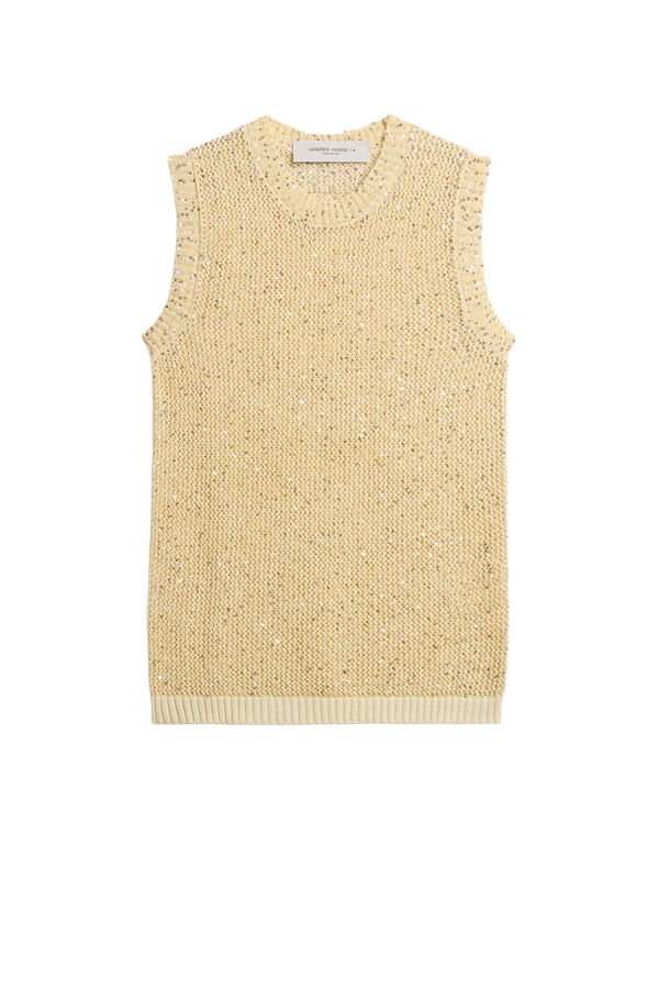 Golden Goose Melyssa Sequin Sweater - Heritage White