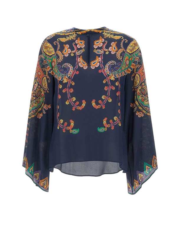 Etro Silk Shirt Top - Multicolor