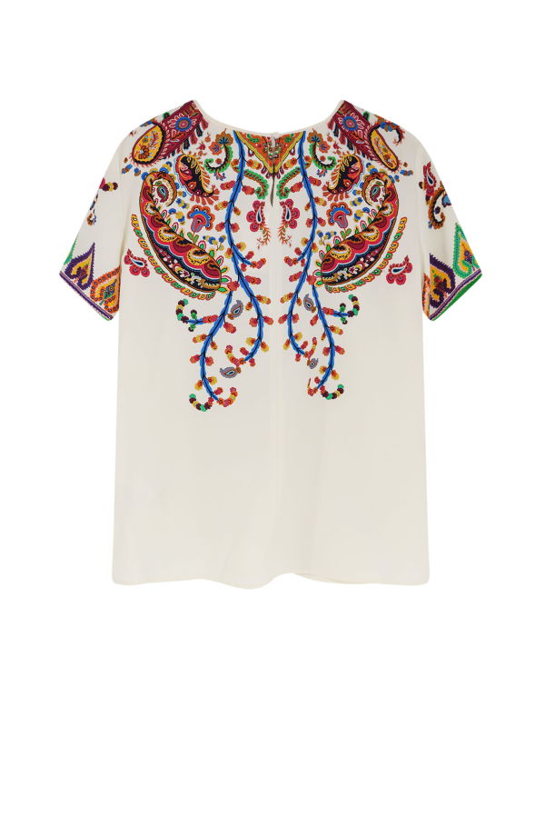 Etro Silk Tee - Multicolour