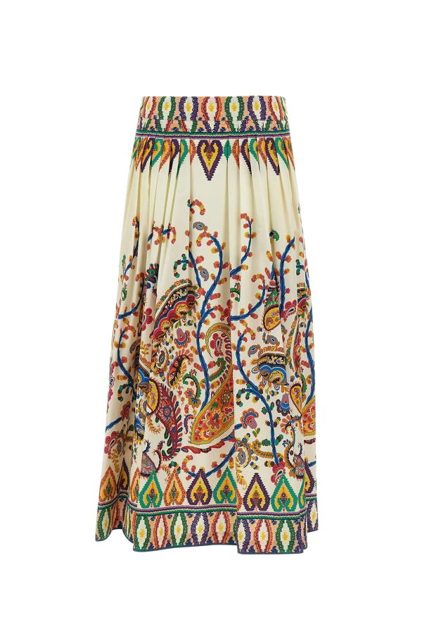 Etro Multicolor Cotton Skirt