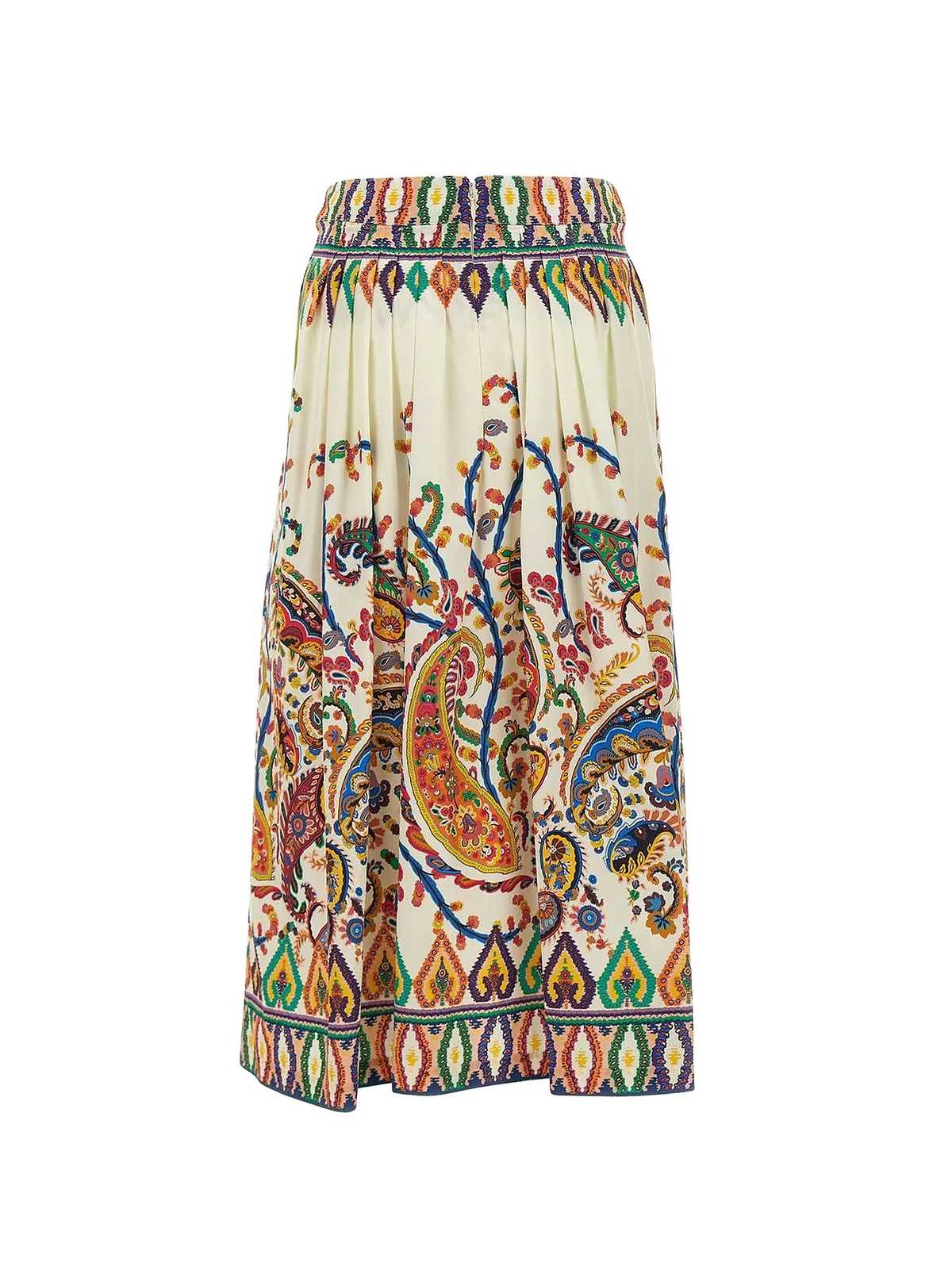 Etro Multicolor Cotton Skirt - Image 2 of 3