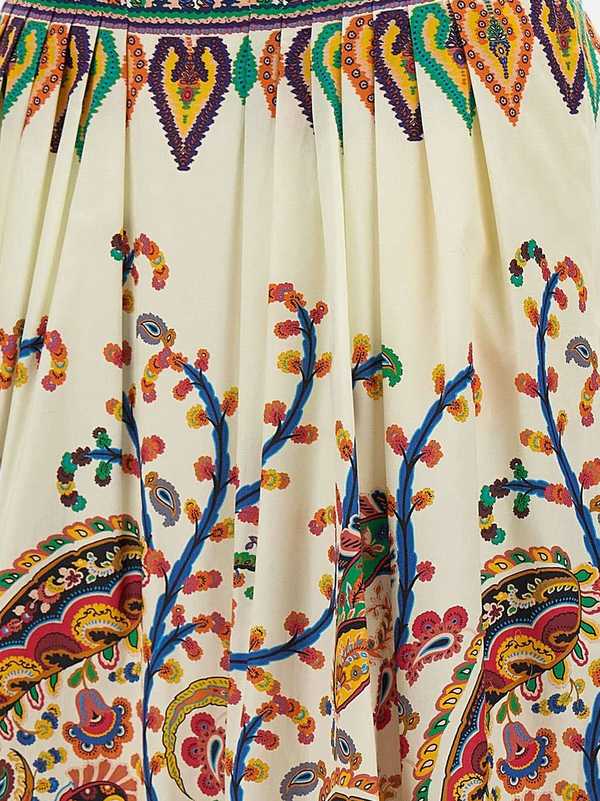Etro Multicolor Cotton Skirt